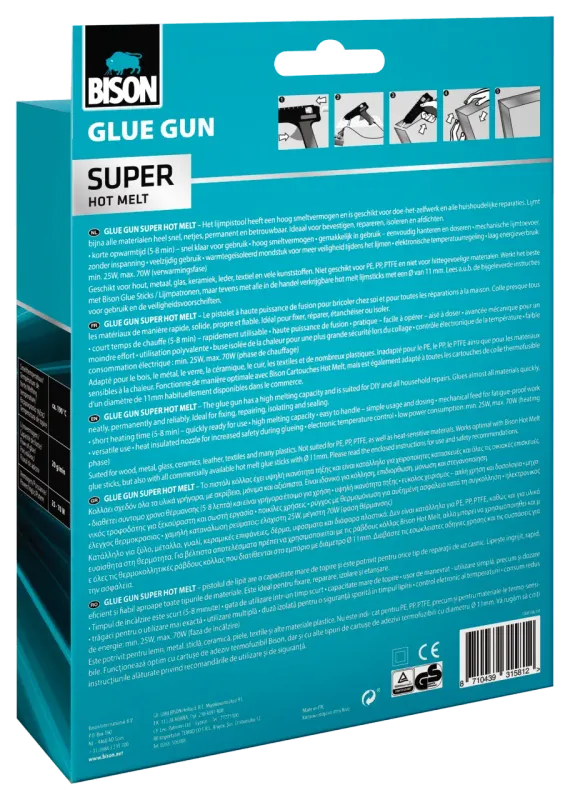 Bison Glue Gun Super / Promatic Hot Melt Glue Gun