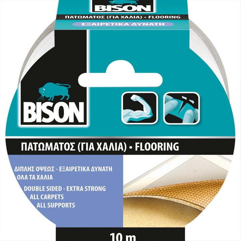 Bison Carpet Tape Extra Strong Double-Sided Carpet Tape 10m