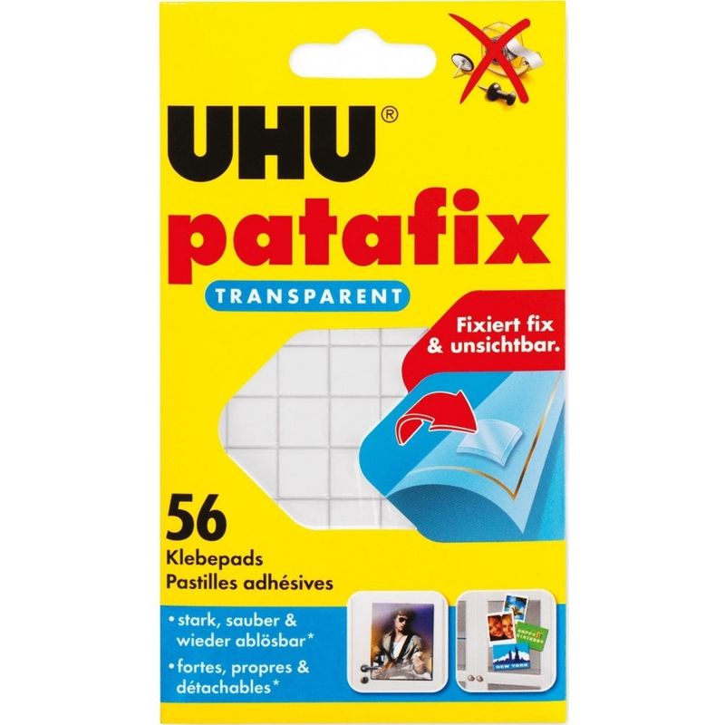 UHU Patafix Transparent Double-Sided Adhesive Pads