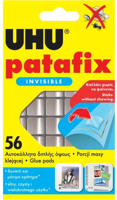 UHU Patafix Transparent Double-Sided Adhesive Pads