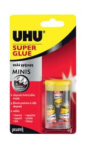 UHU Super Minies Instant Glue 3x1g + 1g Free