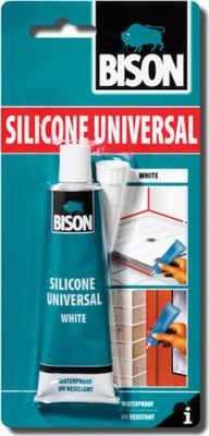 Bison Universal Clear Silicone Sealant 60ml