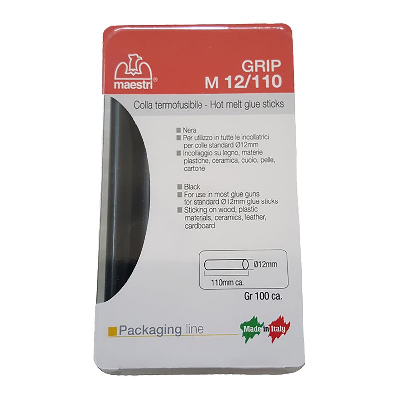 Grey Hot Glue Sticks 12mm Pack of 10