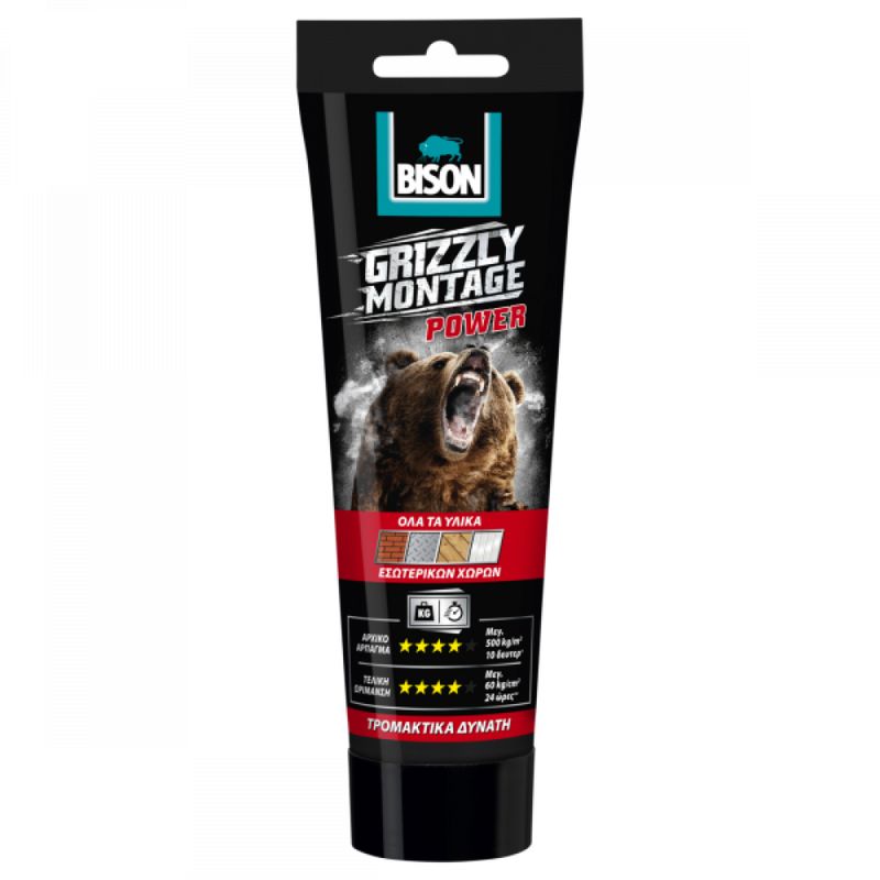 Bison Grizzly Super Strong Montage Adhesive White 250g