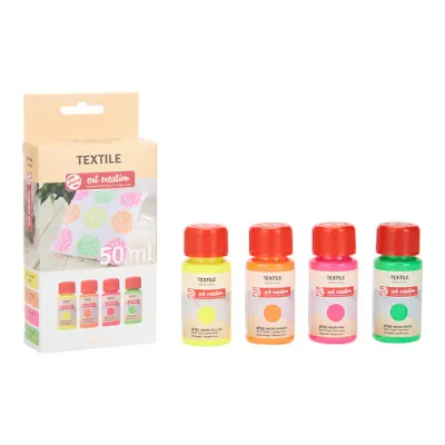 Talens Art Creation Textile Neon Paint Set 4 x 50ml