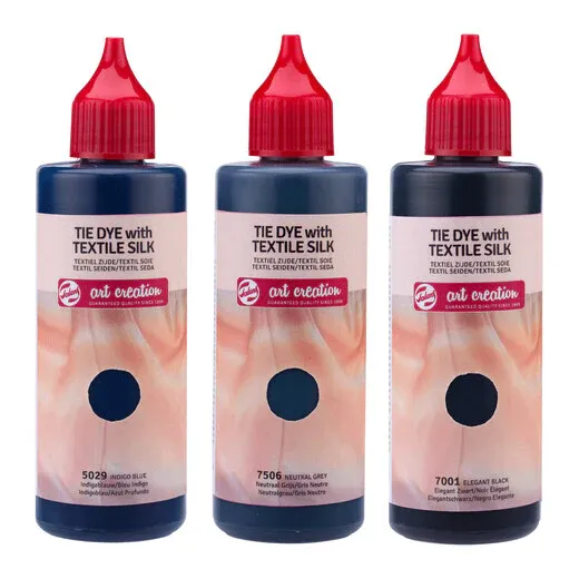 Talens Art Creation Tie-Dye Set Black 3 x 85ml with Gloves