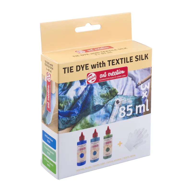 Talens Art Creation Tie-Dye Set Blue 3 x 85ml with Gloves
