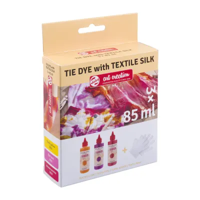 Talens Art Creation Tie-Dye Set Warm Colours 3 x 85 ml + Gloves