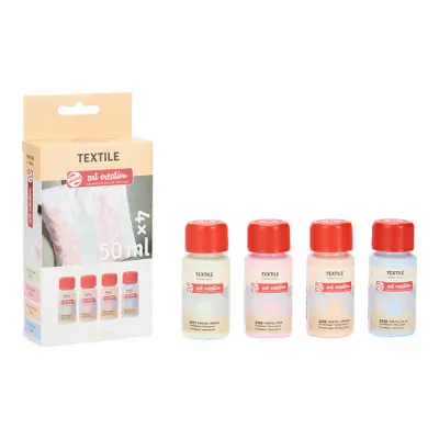 Talens Art Creation Textile Paint Set Pastel 4 x 50 ml