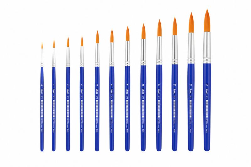 Lineo 672 Round Synthetic Paint Brush