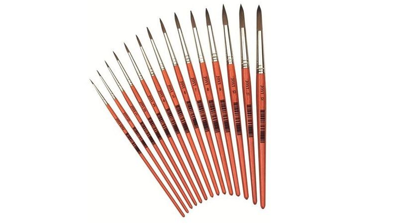 JOVI Pony Hair Round Paint Brushes