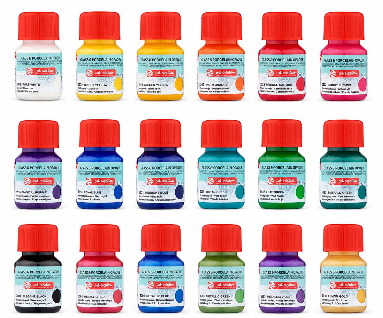 Talens Glass &amp; Porcelain Opaque Paint 30ml