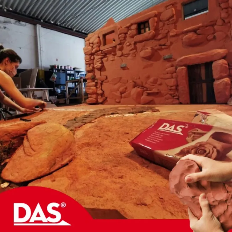 DAS 500g air dry modeling clay Terracotta for creative projects