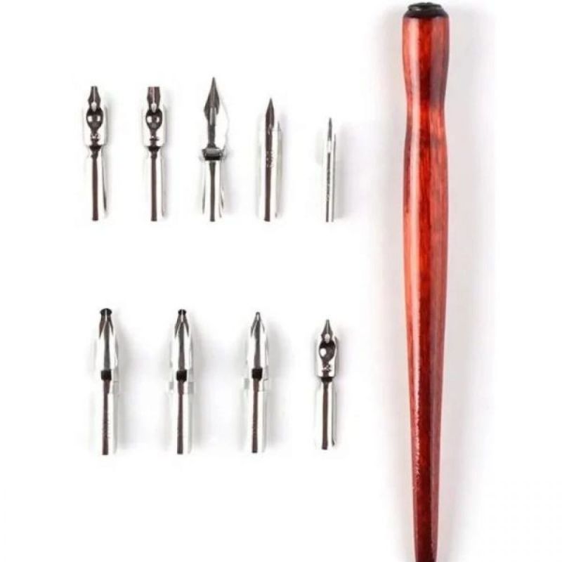 SinoArt Calligraphy Dip Pen Set with 9 Nibs