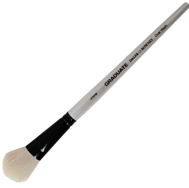 Daler-Rowney Graduate Oval Wash Watercolour Brush 3/4 and 1 Inch