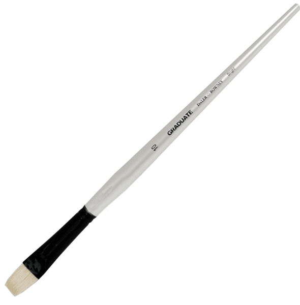 Daler-Rowney Graduate Hog Bristle Brushes Bright 6, Flat 8 and Bright 10