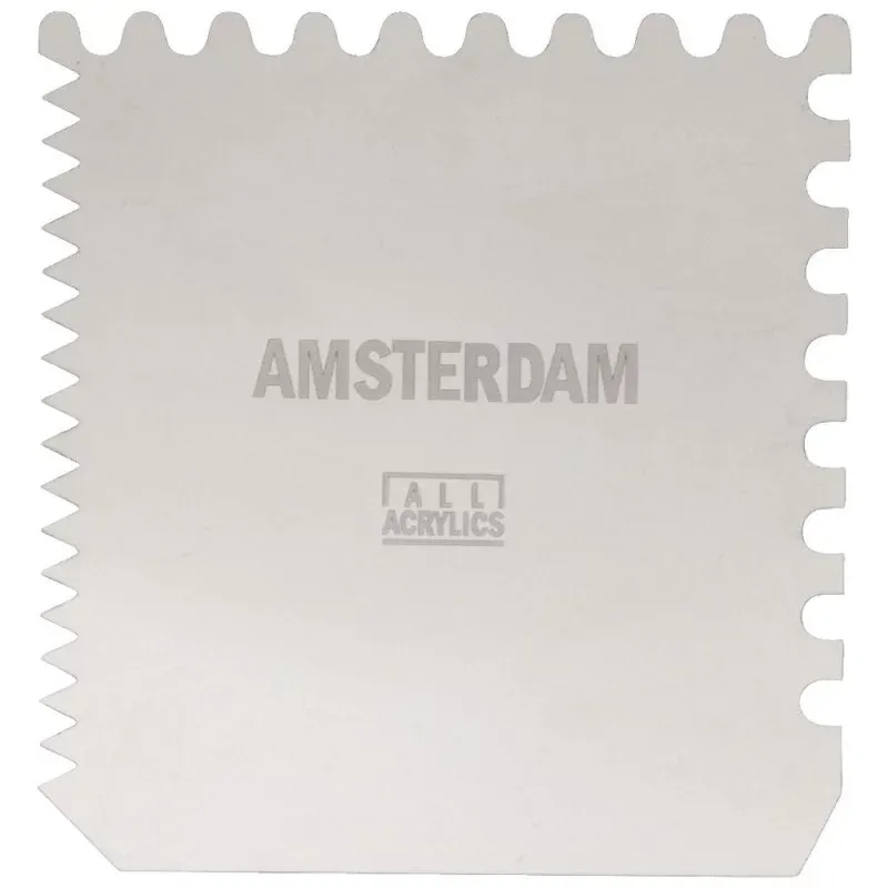 Amsterdam Metal Scraper XL 15x15cm for Textured Painting