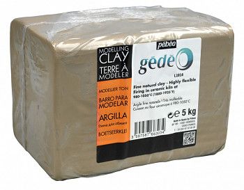 Pébéo Gédéo White Pottery Clay 5kg for Kiln Firing Pébéo Gédéo White Pottery Clay 5kg for Kiln Firing