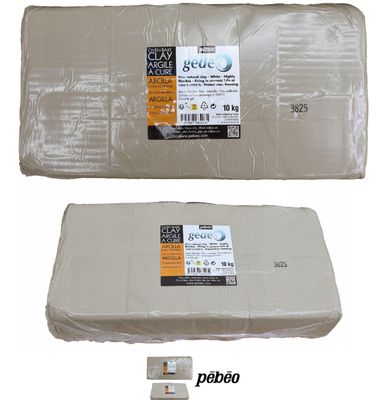 Pébéo Gédéo Λευκός Πηλός Κεραμικής 10kg για Ψήσιμο