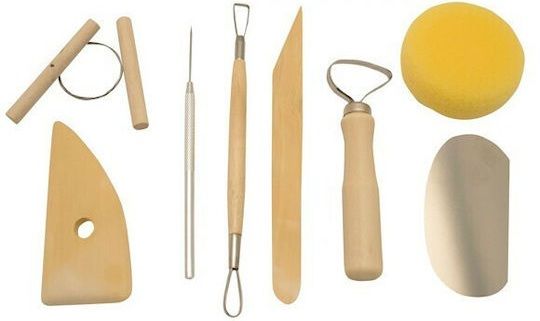 8-Piece Pottery and Clay Modelling Tool Set 8-Piece Pottery and Clay Modelling Tool Set