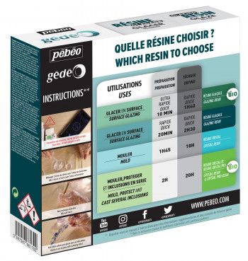 Pébéo Gédéo Glazing Resin 150ml Clear Doming Epoxy
