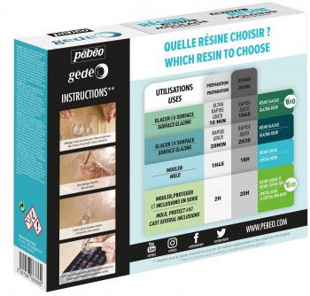 Pébéo Gédéo Crystal Resin 750ml Clear Epoxy Casting Kit