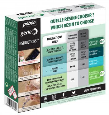 Pébéo Gédéo Bio Glazing Resin 150ml Clear Doming Epoxy