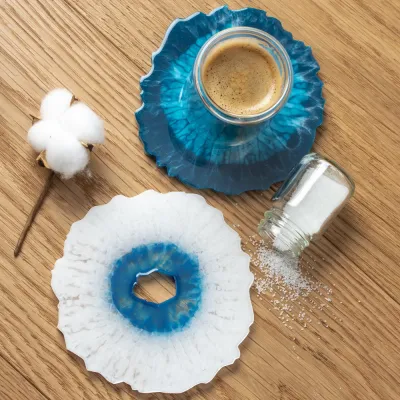 Pébéo Gédéo Geode Coaster Silicone Moulds Set of 4