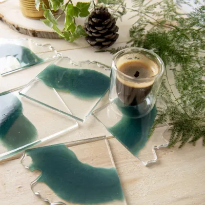 Pébéo Gédéo Geode Puzzle Silicone Mould Set of 6