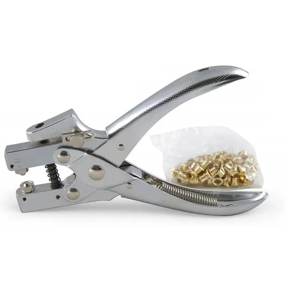 Kangaro EP-20 Eyelet Binder Punch with 100 Gold Eyelets
