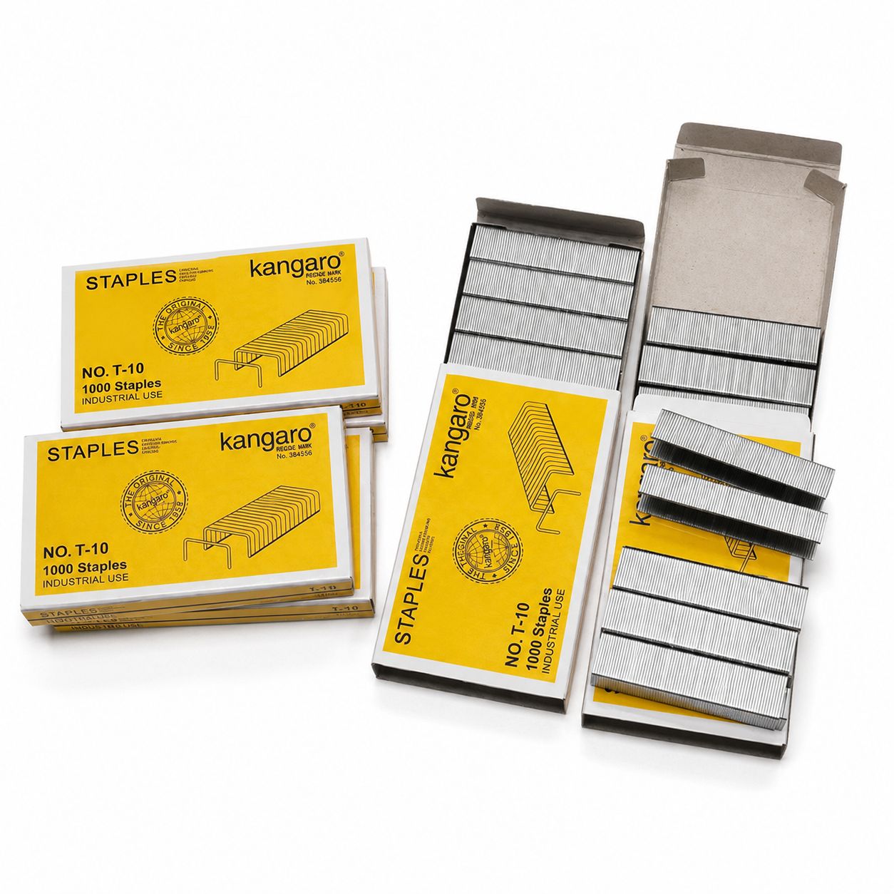 Kangaro T10 10mm Tacker Staples, Pack of 1,000