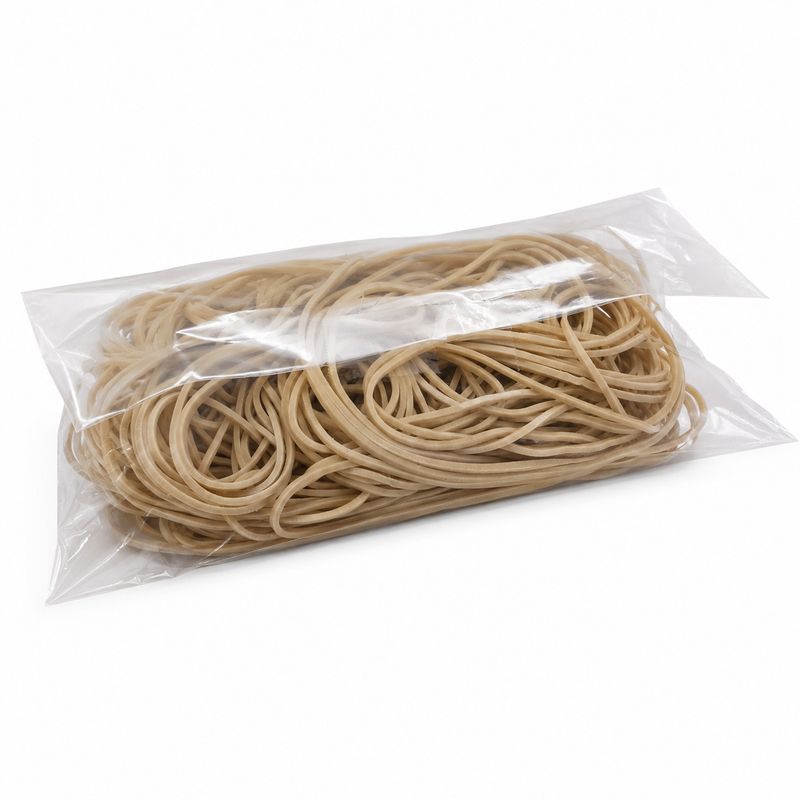 Assorted Rubber Bands in Natural Colour, Approx. 100g