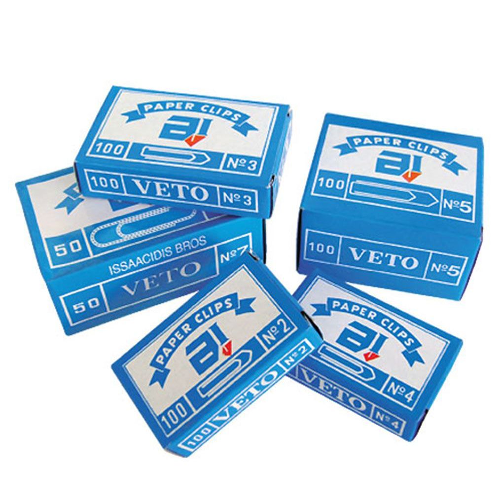 Veto Metal Paper Clips No.2 - No.7, 50/100 pieces Veto Metal Paper Clips No.2 - No.7, 50/100 pieces