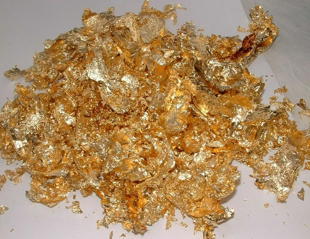 El Greco Gold-Coloured Metallic Gilding Flakes 100ml