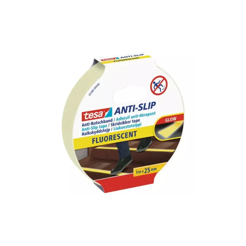Tesa Glow-in-the-Dark Anti-Slip Tape 25mm x 5m