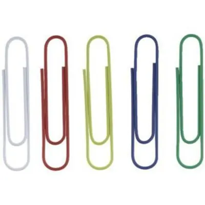 Alco 2269A Coloured Paper Clips 50mm Pack of 30