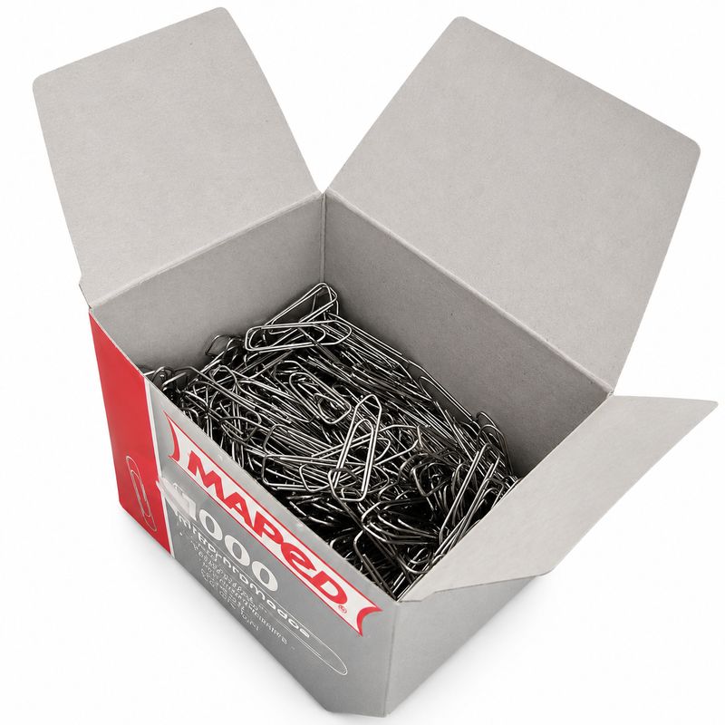Maped Nickel-Plated Paper Clips 32mm, Pack of 1000