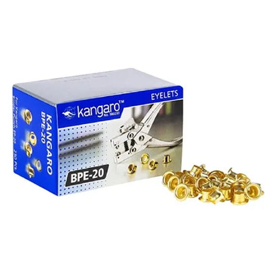 Kangaro BPE-20 Gold Eyelets 4.5mm Pack of 250