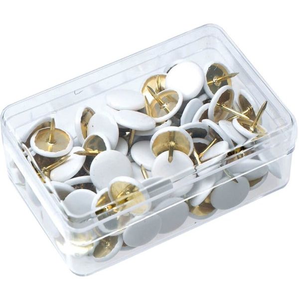 Alco White Drawing Pins Pack of 100