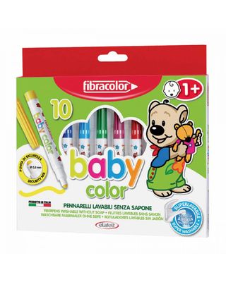 Fibracolor Baby Color Markers 5mm Set of 10 Fibracolor Baby Color Markers 5mm Set of 10
