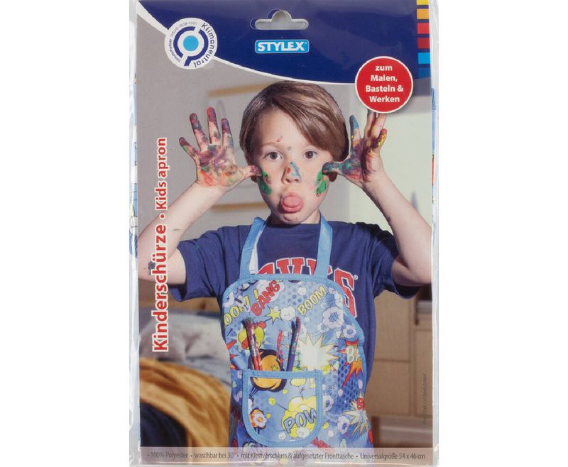 Stylex Kids Painting Apron 54x46cm Assorted Design