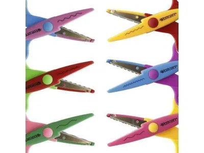 Westcott Decorative Craft Scissors Set of 6 13.5cm