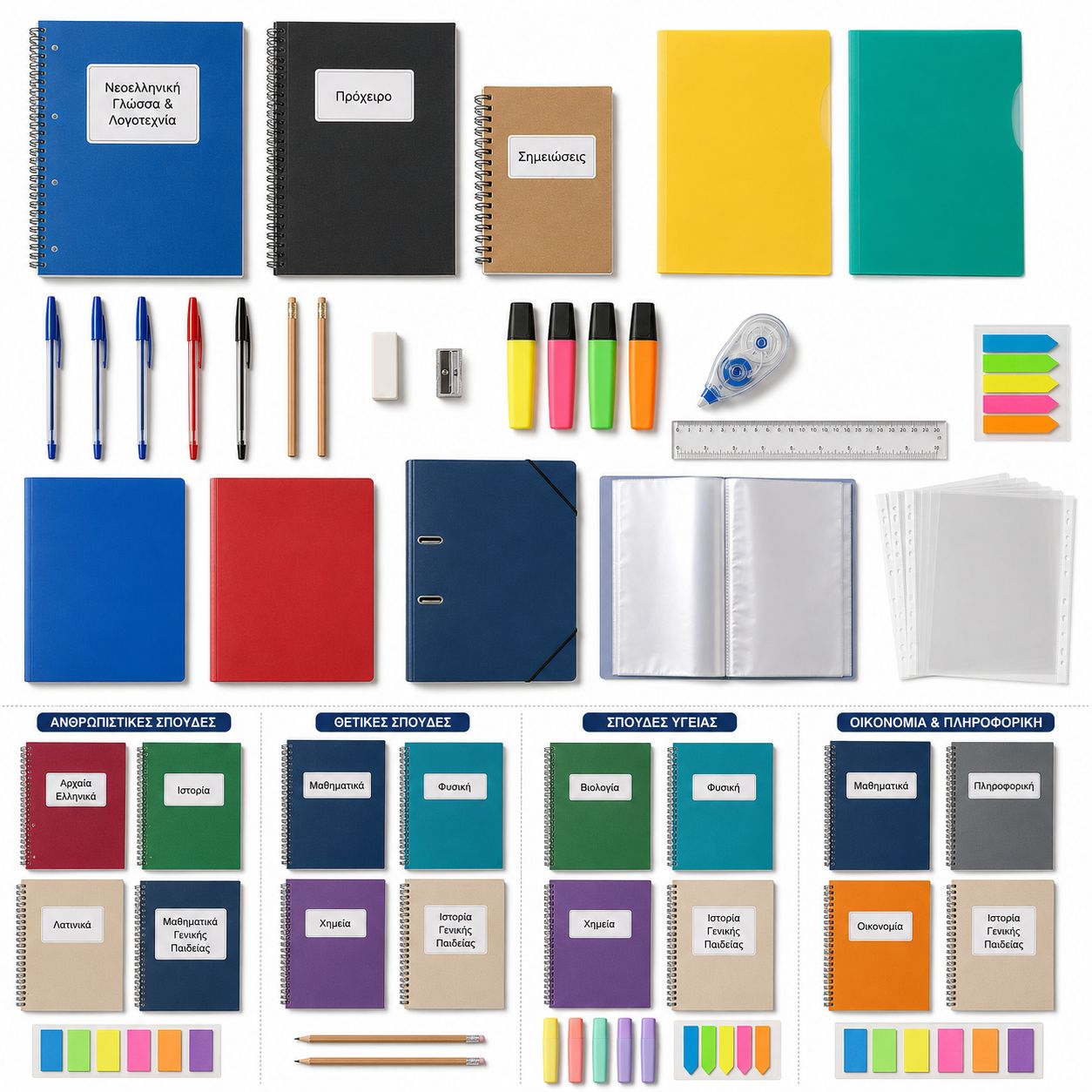 Greek 3rd Year High School Supplies List 2026-2027 Study Set