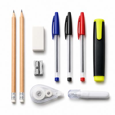 School Pencil Case Essentials Set 9 Pieces