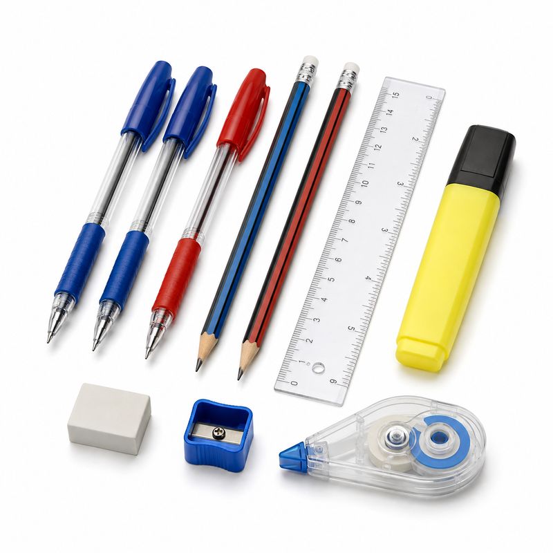 Secondary School Pencil Case Essentials Set 10 Pieces