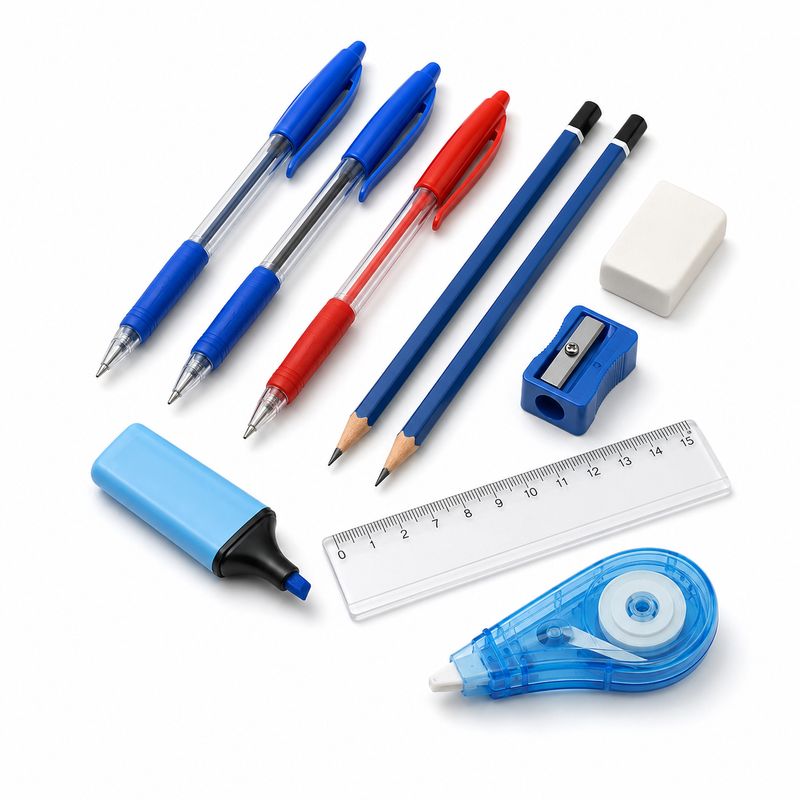 Secondary School Pencil Case Essentials Set 10 Pieces