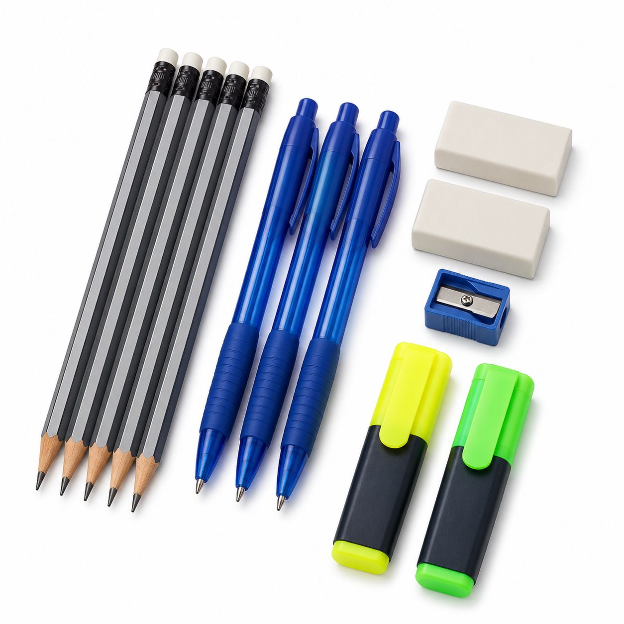 School Pencil Case Refill Set 13 Pieces