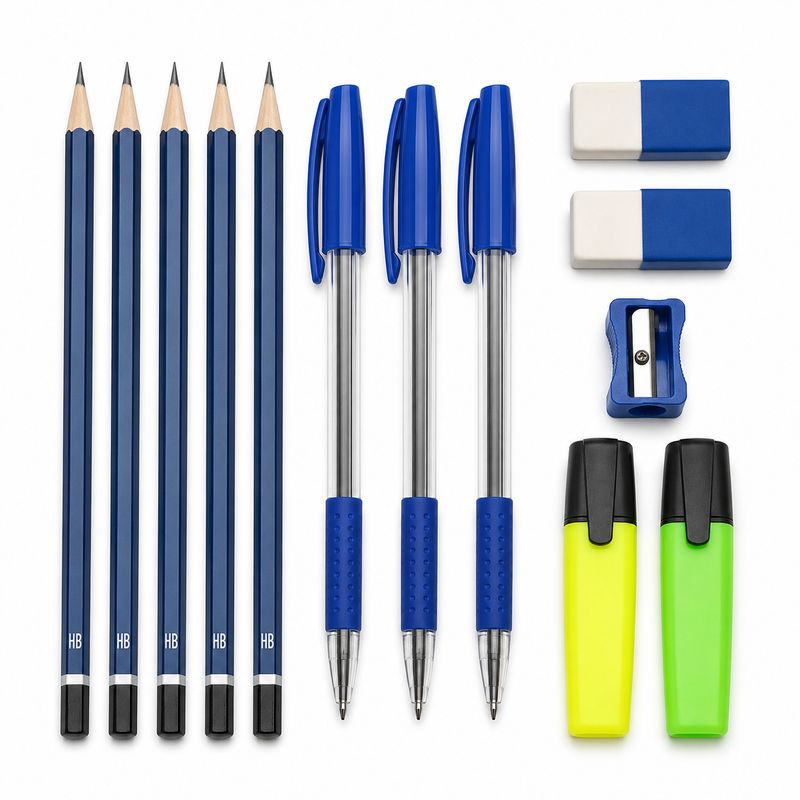 School Pencil Case Refill Set 13 Pieces