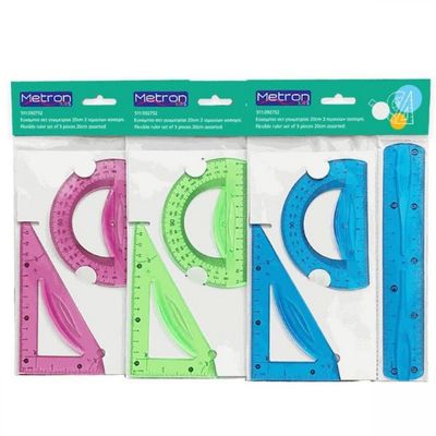 Metron Kids Flexible Geometry Set 20cm 3 Pieces