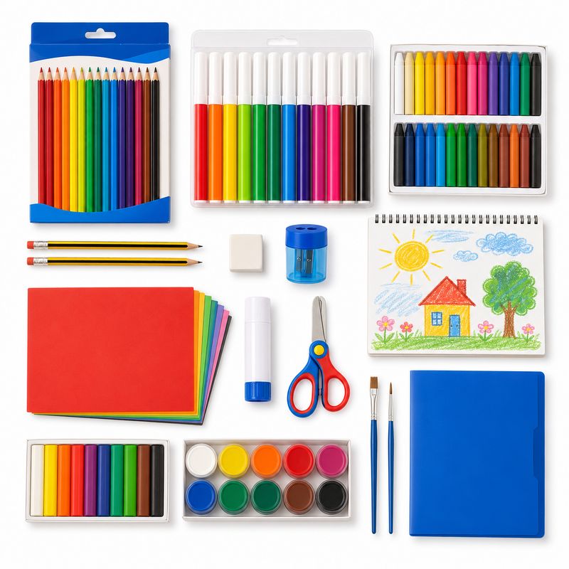 Kindergarten School Supplies Set 16 Essentials